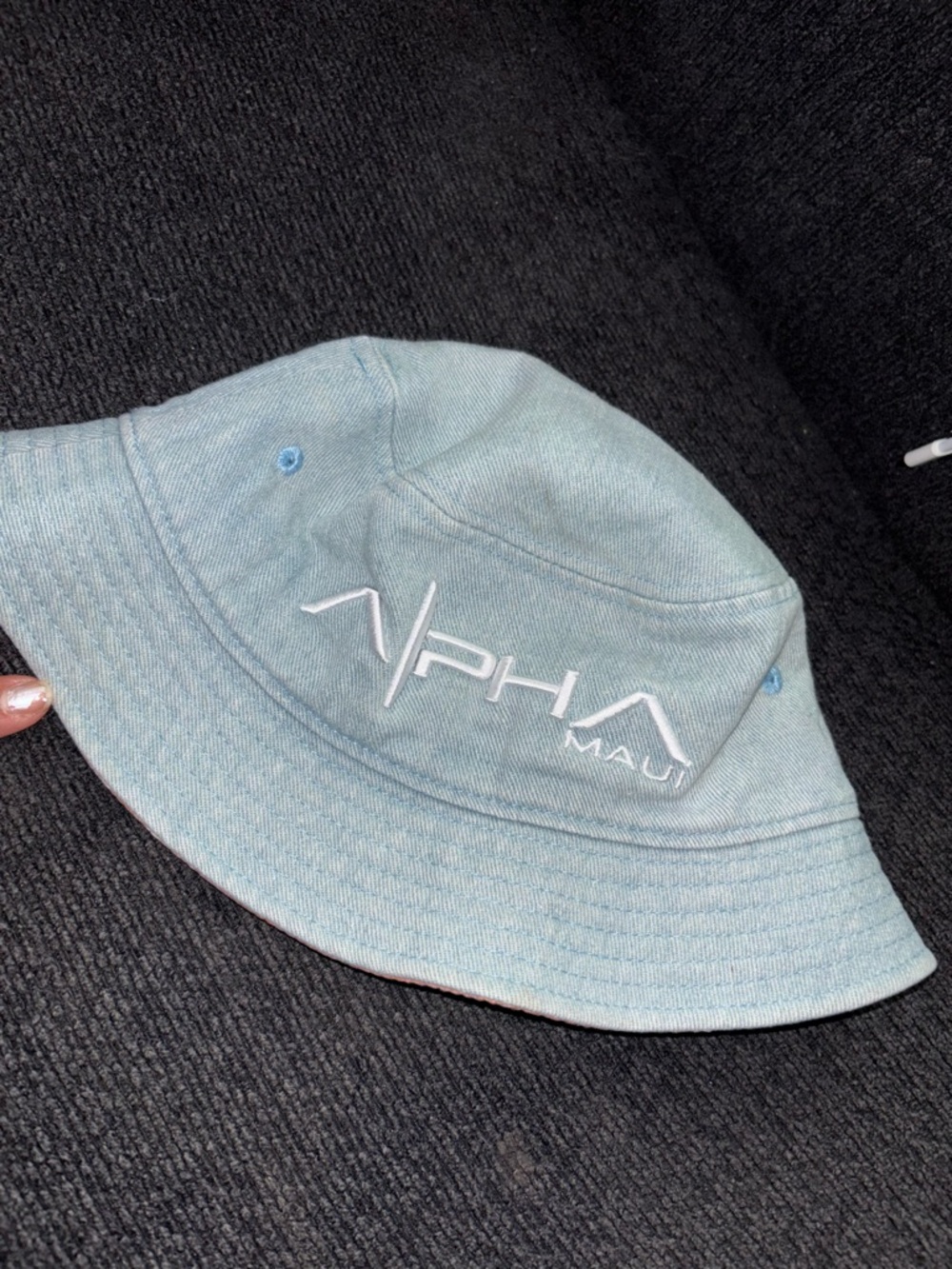 Alpha Maui Light Blue Bucket Hat